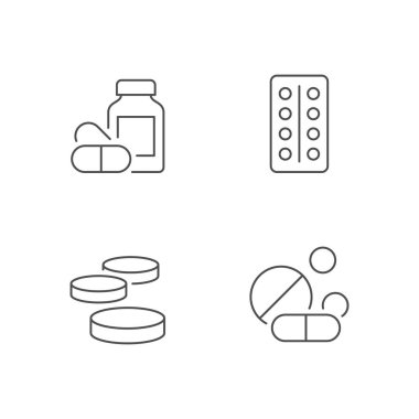 Hap veya tablet satırı ana hatları simgesi beyaza izole edildi