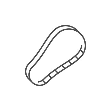 Araba kemeri çizgisi ana hatları simgesi