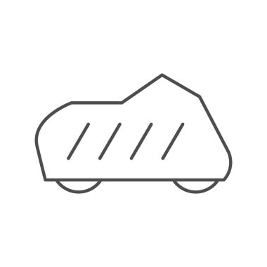 Motosiklet kapağı ana hatları simgesi