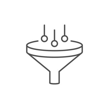 Filtreleme veya huni çizgi ana simgesi