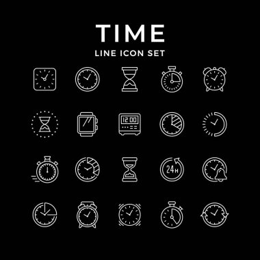 Zamanın çizgi simgelerini ayarla