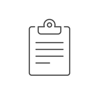 Pano veya iş belgesi ana hatları simgesi