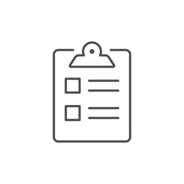 Kontrol listesi veya pano satırı ana hatları simgesi