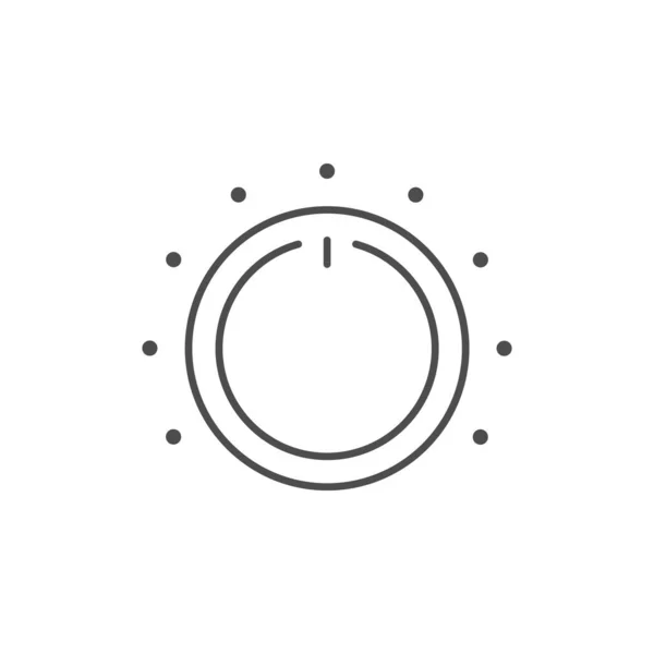 Icono de contorno de línea regulador electrónico — Vector de stock