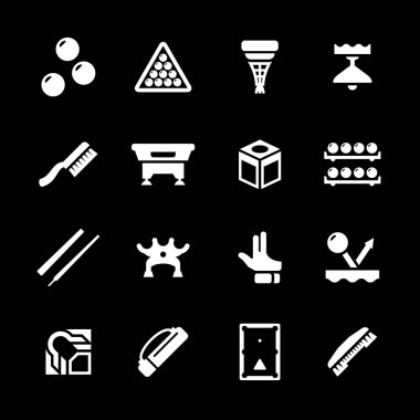 Bilardo, Bilardo ve havuz simgeleri ayarlayın