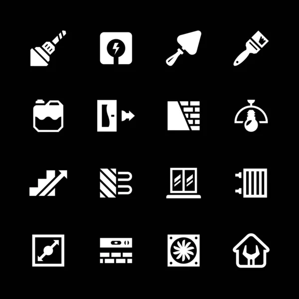 Set icons of repair and building — Stock Vector