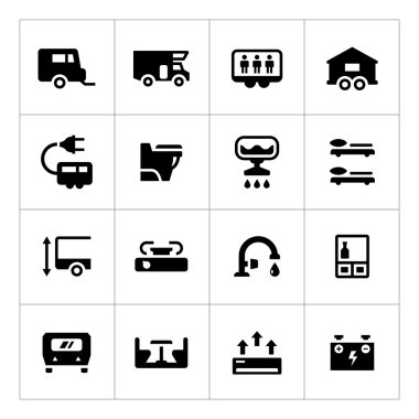 Karavan, karavan, karavan Icons set
