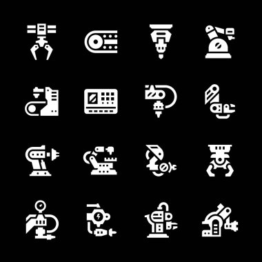 Set simgeleri robot sanayi