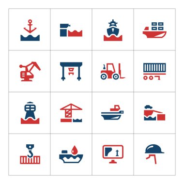 Seaport set renk simgeleri
