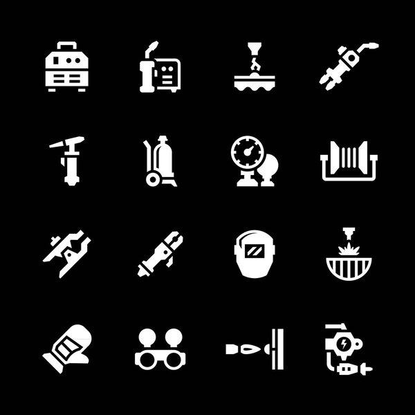 Set icons of welding