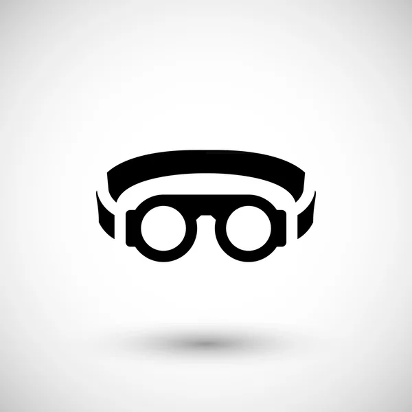 Ícone de óculos de solda protetora — Vetor de Stock