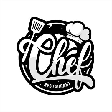 Şef restoran vektör logosu