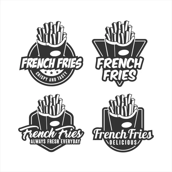French Fries vektör logo koleksiyonu
