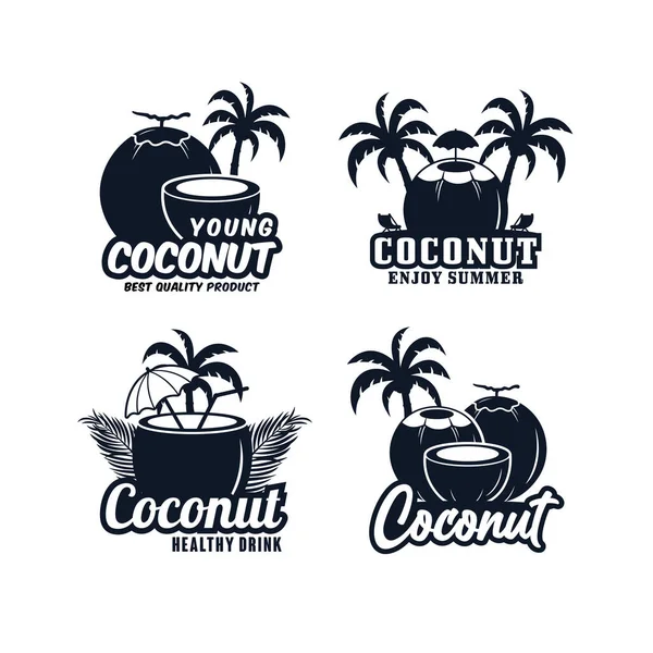 Coconut Design Premium Logo Collcetion — Stock Vector