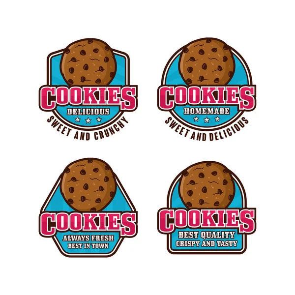 Cookies Design Premium Logo Collection — Stockový vektor