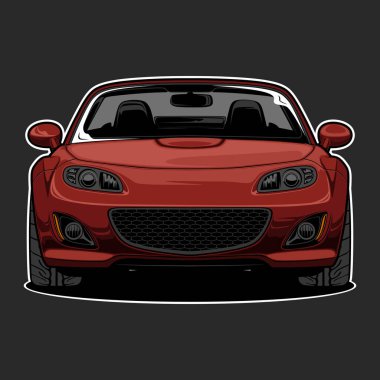 kavramsal tasarım için araba vektör çizimi