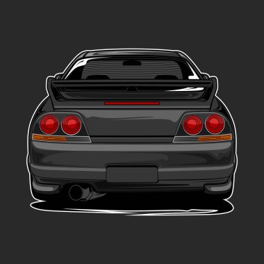 kavramsal tasarım için araba vektör çizimi