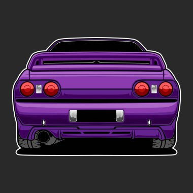 kavramsal tasarım için araba vektör çizimi