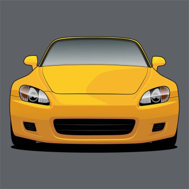 kavramsal tasarım için araba vektör çizimi