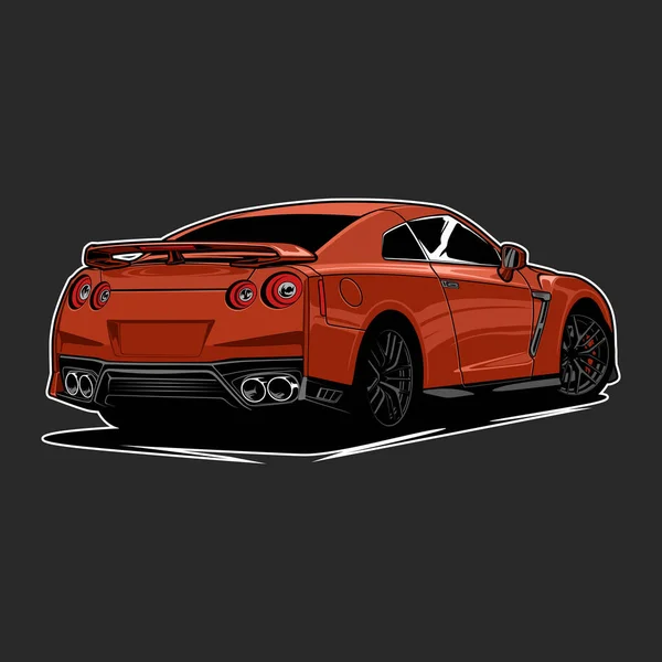 Auto Vektor Illustration Für Konzeptdesign — Stockvektor