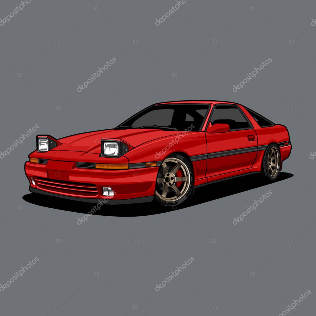 Car vector illustration for conceptual design