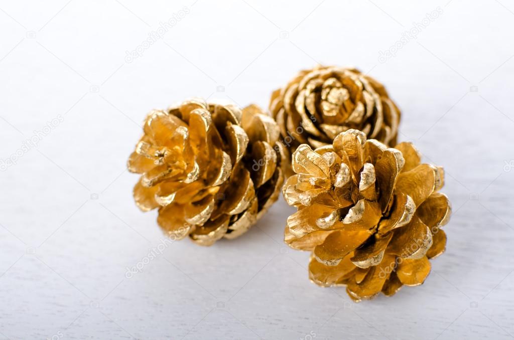 Golden Pine Cones