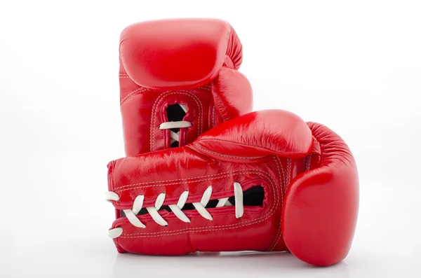 Two boxing gloves on a white background. — Stock Photo, Image