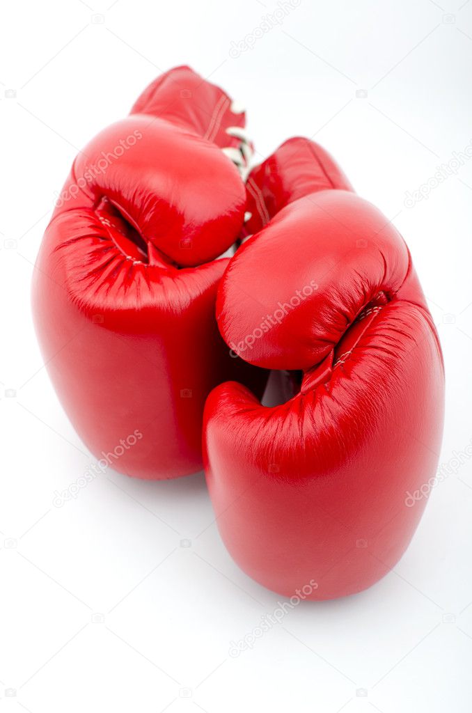Boxing Gloves on the table in studio
