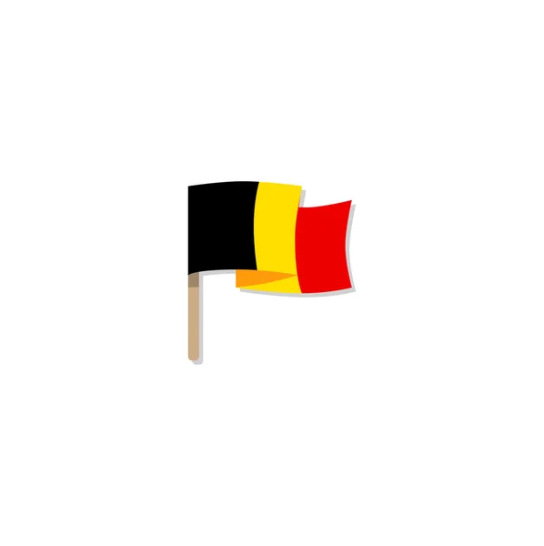 Illustration av belgisk flagg — Stock vektor