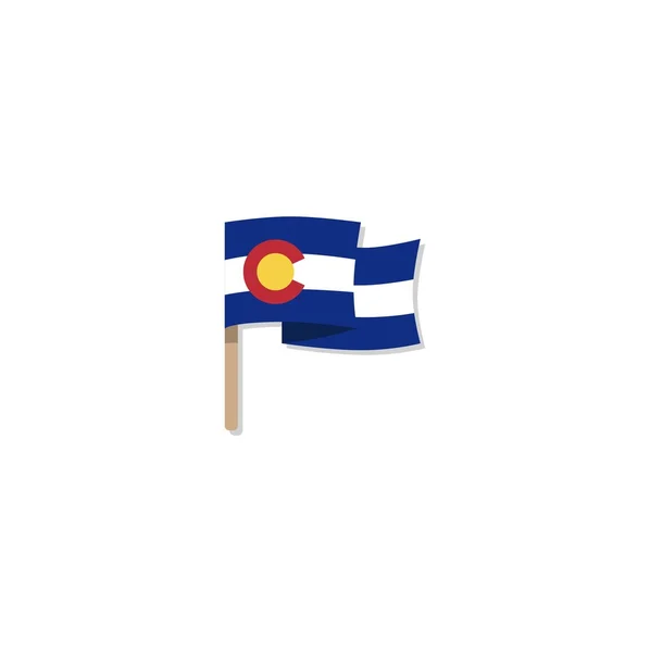 Vlag van Colorado vector — Stockvector