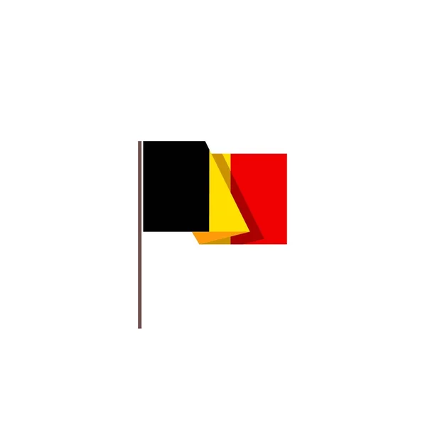 Illustration of the flag of Belgium — Stock Vector