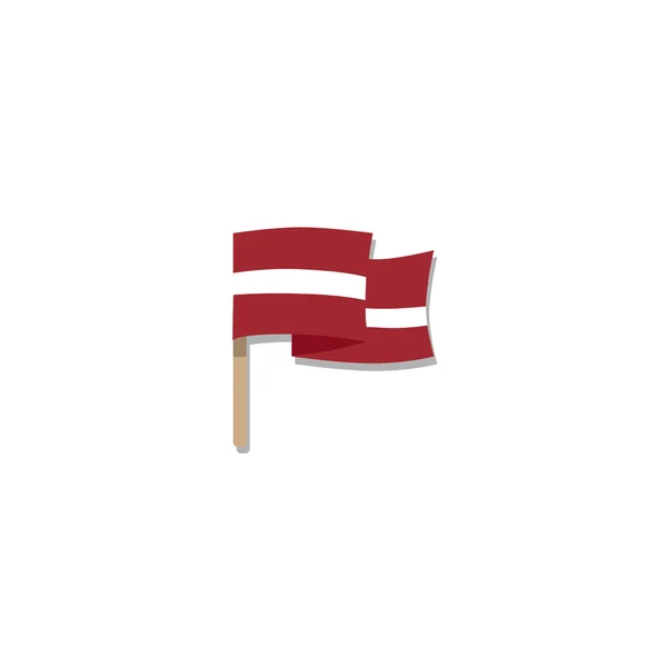 Lettland-Flagge. Vektor — Stockvektor