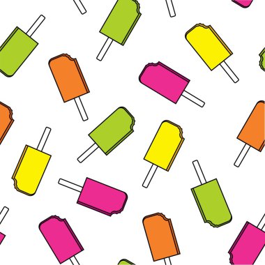 vektör dondurma seamless modeli