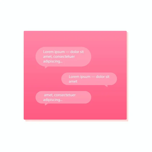 Vector chat frames: message boxes for your text — Stock Vector