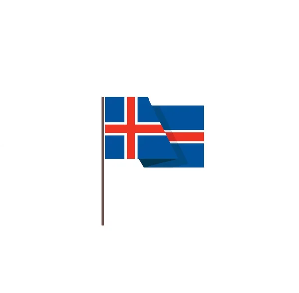 冰岛的国旗 — 图库矢量图片