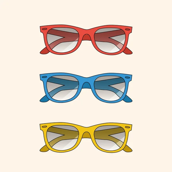 Seamless spectacles, glasses pattern, eyeglasses, specs. Sunglasses — Stock Vector