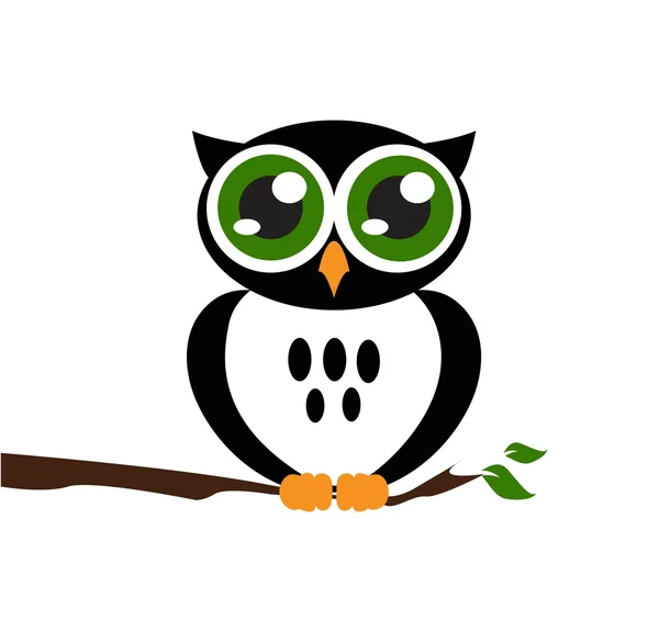 Cute vector owl icon — Stock Vector