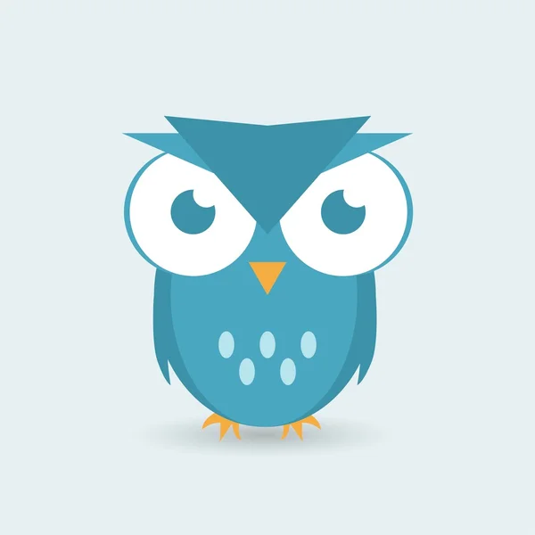 Cute vector owl icon — Stock Vector