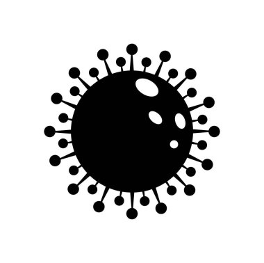 Enfeksiyon kapmış. Coronavirus izole edilmiş simgesi