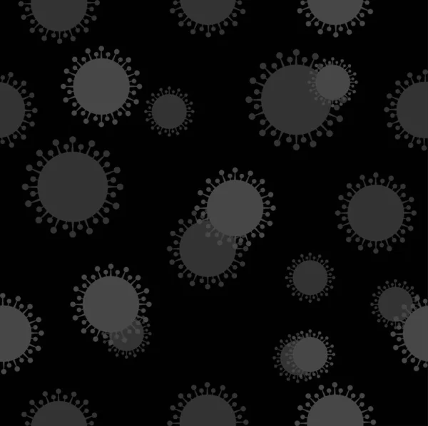 Fond Vectoriel Sans Couture Coronavirus Covid — Image vectorielle