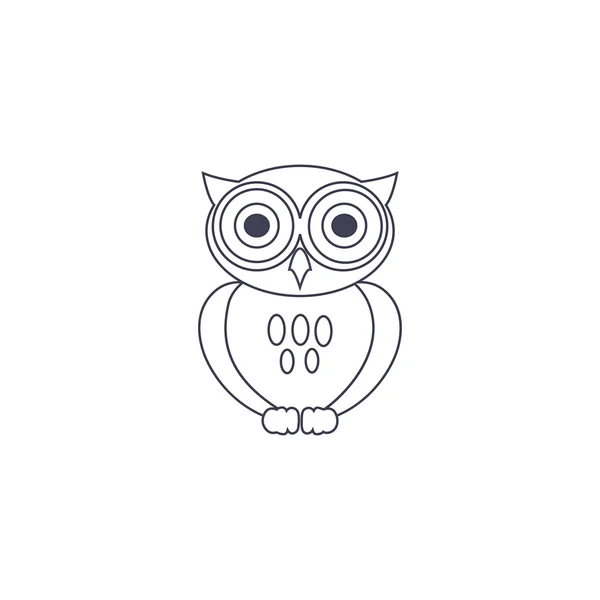 Vector illustration. Icon. owl — Stock Vector