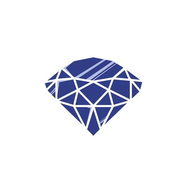 Illustrazione vettoriale. Icona. Una gemma. Diamante — Vettoriale Stock