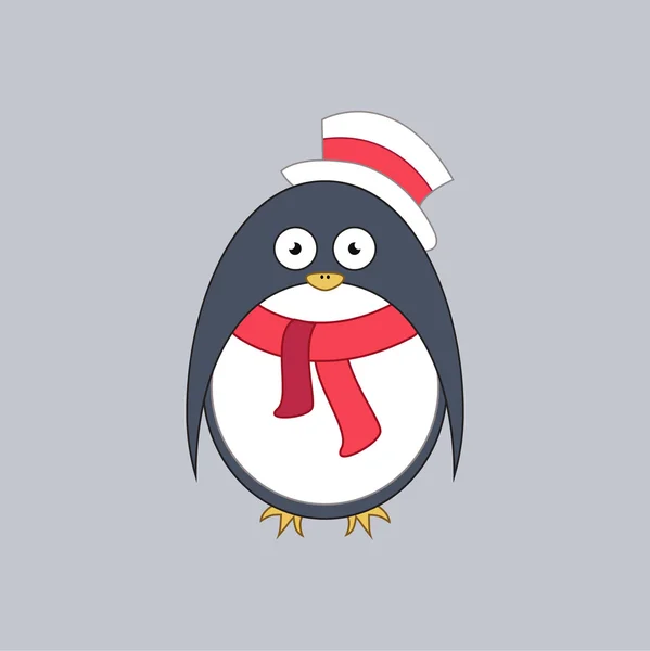 Vectorillustratie. Pictogram. Penguin. Dierlijke winter — Stockvector