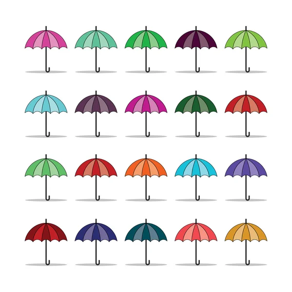 Illustrazione vettoriale. Icona. Un ombrello dalla pioggia — Vettoriale Stock
