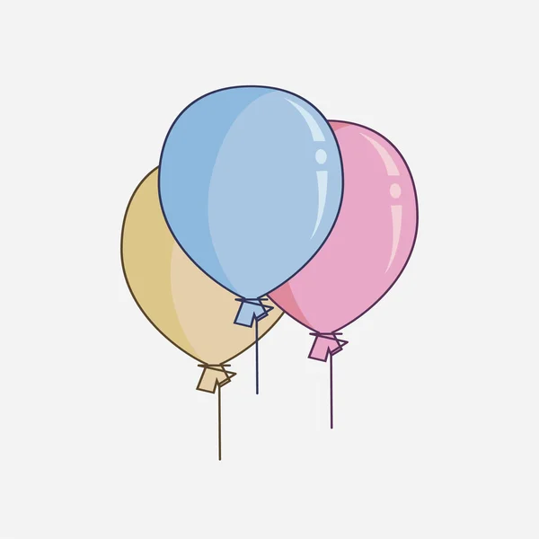 Ilustración vectorial de globo brillante — Vector de stock