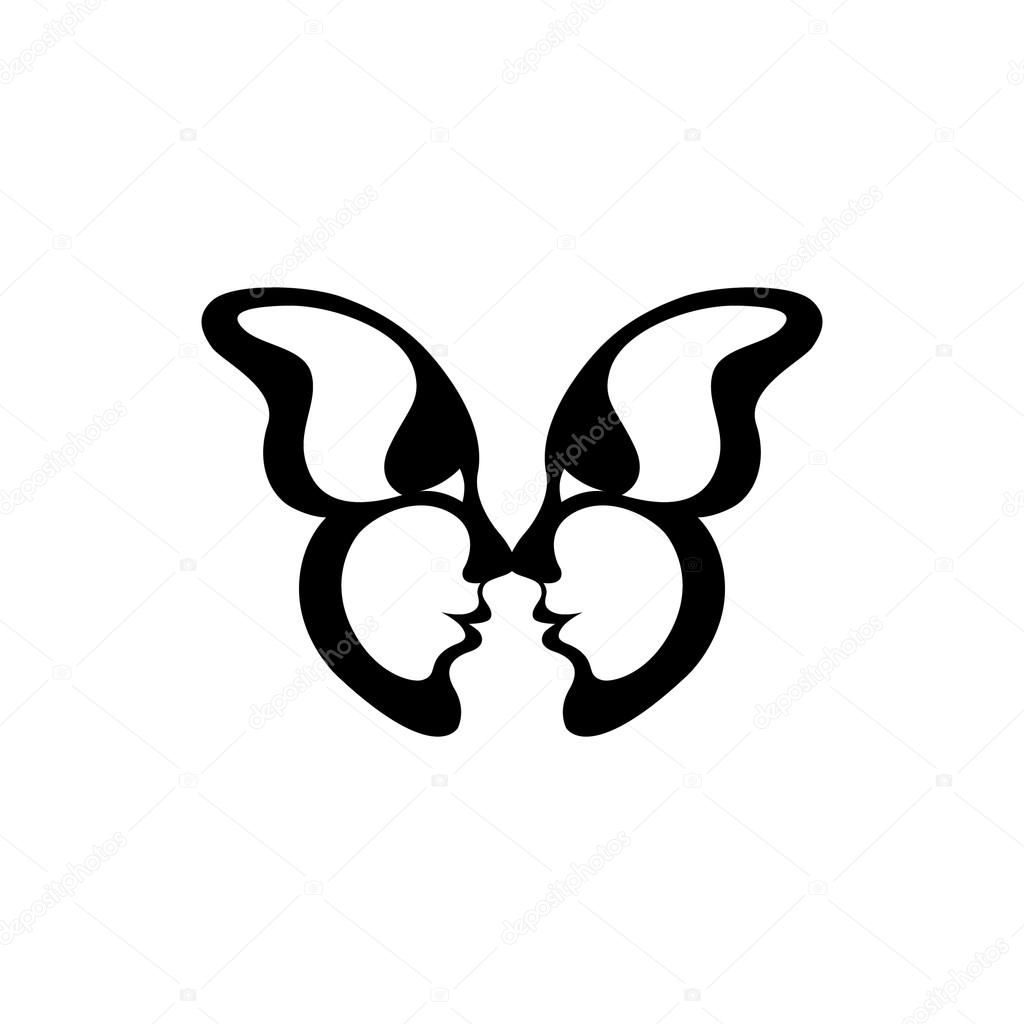 Download Pictures : butterfly kisses | Vector image of a butterfly ...