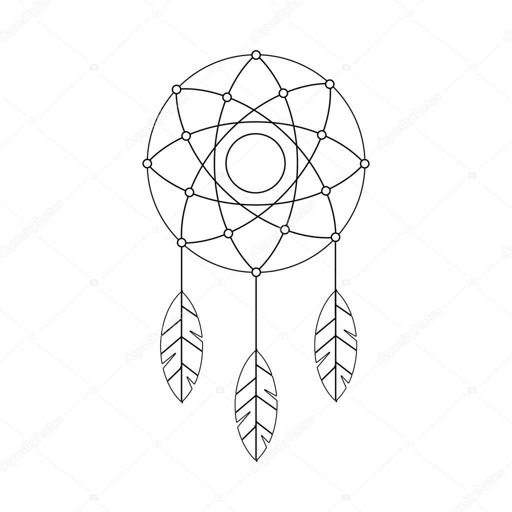 Dream catcher vector icon Stock Vector by ©yana_viniukova 98941470