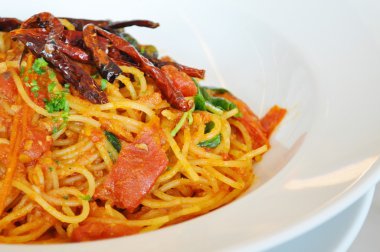 İtalyan gıda - biberli makarna