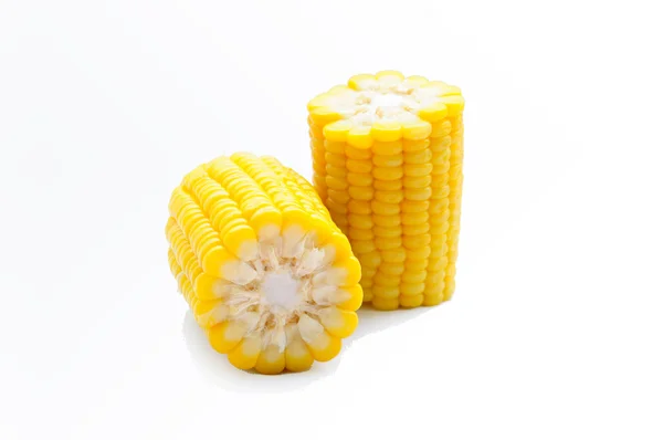 Sweet Corn on isolated white background — Stock Photo, Image