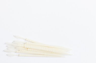 Sözlü aygıt: Beyaz Kağıt arka plan üzerinde kürdan